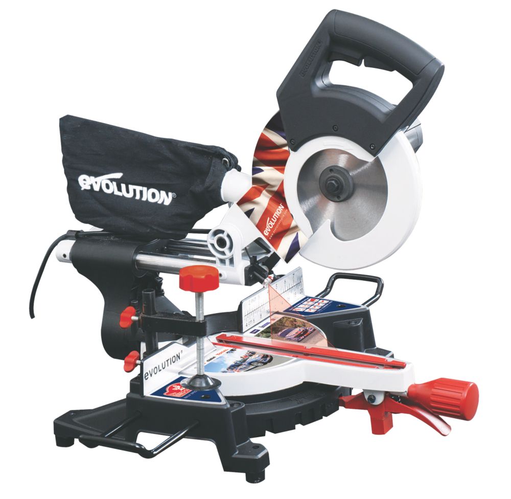 Evolution RAGE 3-S 210mm Sliding Mitre Saw Rally Edition 240V
