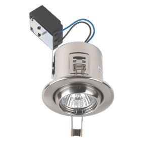 JCC Fireguard Adjustable Round Fire Rated Eyeball Downlight Brsh. Chr 240V