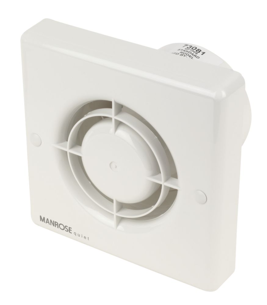 Manrose QF100S 5W Quiet Axial Bathroom Extractor Fan | Bathroom Extractor Fans | Screwfix.com