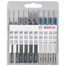 Bosch Basic JSB Wood & Metal Jigsaw Blades Set 10Pcs