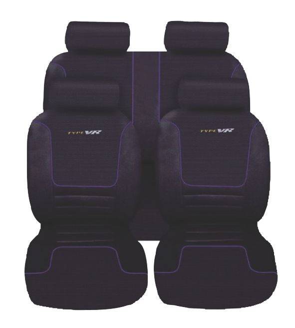 Sakura Targa Seat Cover Full Set BlackBlue Piping
