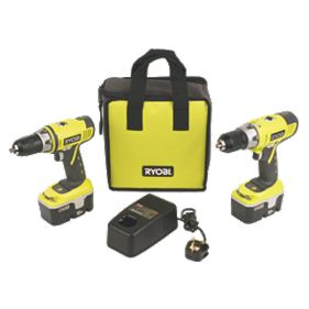 Ryobi One+ CDD1/CDD18022N 18V Hammer & Drill Driver Twin Pack