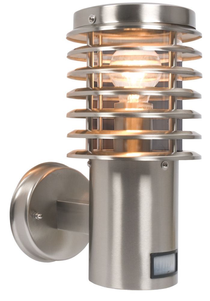 Unbranded Clipper Brushed Stainless Steel PIR Wall Light