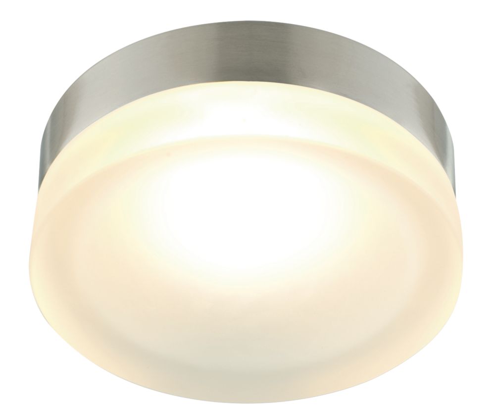 Unbranded Aria Ceiling Light Brushed Chrome and Frosted