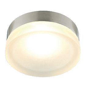 Aria Ceiling Light Brushed Chrome and Frosted