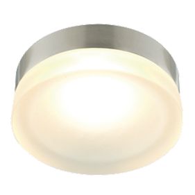 Aria Ceiling Light Brushed Chrome and Frosted