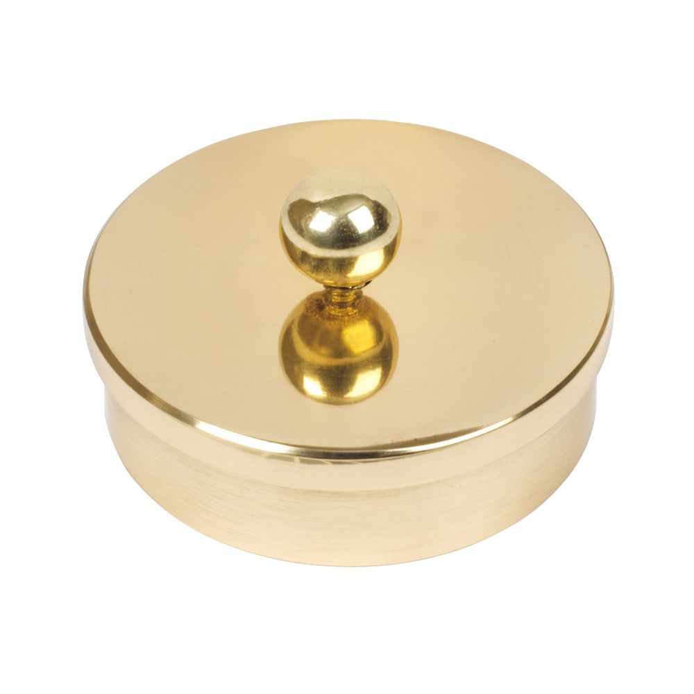 Banister Rail Caps Polished Brass Pack of 2