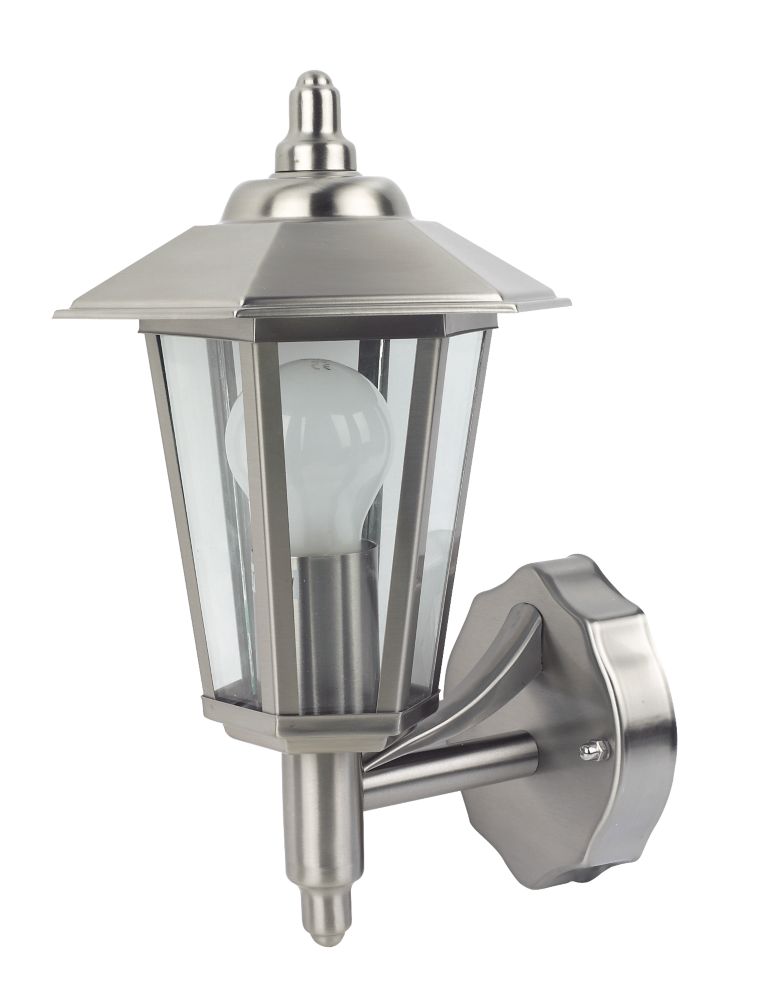 Unbranded Coach 60W Stainless Steel Lantern Wall Light