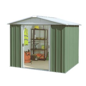 Yardmaster Double Sliding Door Apex Shed 7' 10