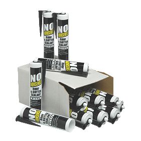 No Nonsense Roof & Gutter Sealant Black 310ml Pack of 12