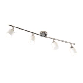 Chrome & White 4-Bar Bathroom Spotlight 25W