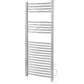 Kudox Pre-Filled Flat Ladder Towel Radiator Chrome 1100mm x 500mm