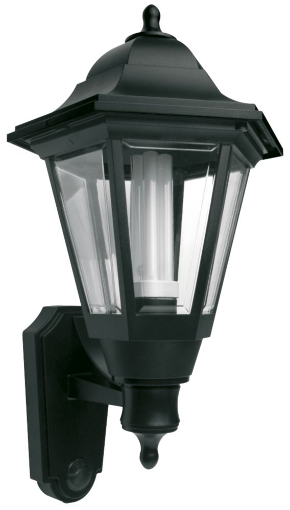 IQ Waldwick Eco Black Lantern Outdoor Wall Light