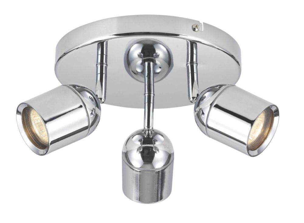 spotlight bathroom light lighting chrome gu10 screwfix ceiling lens spotlights 20w cylinder compare