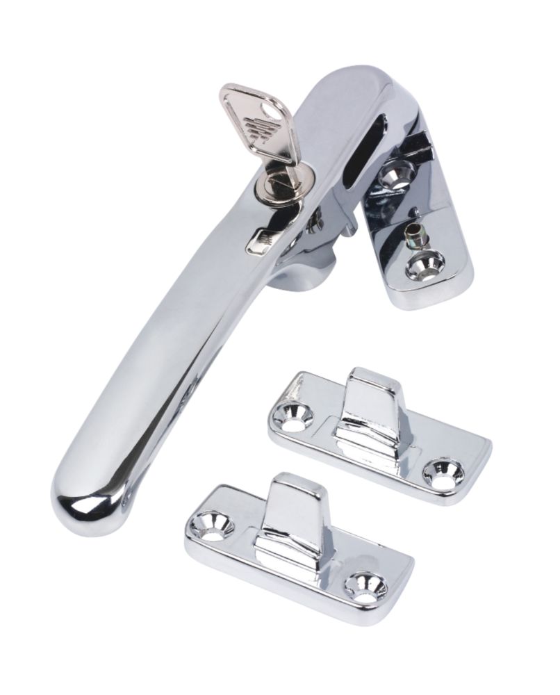 De Luxe Casement Fastener Chrome Pack of 2
