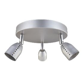 Luno Silver Effect 3-Light Spotlight