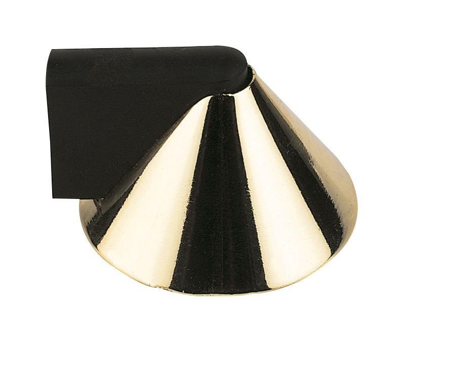 Conical Door Stop Brass Pack of 2