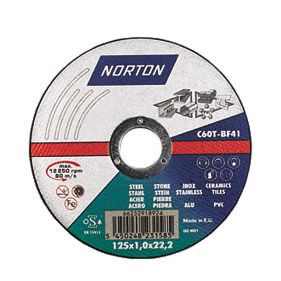 Norton Multipurpose Discs 125 x 1 x 22mm Pack of 5