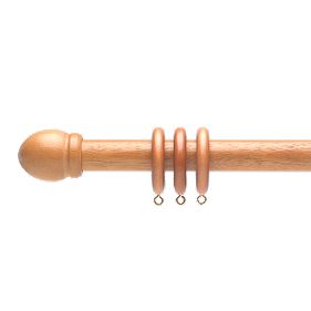 Curtain Pole Teak 28mm x 2.4m