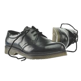 Sterling Steel Cushion Sole Safety Shoes Black Size 4