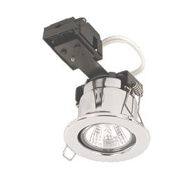 Linolite:Sylvania Fixed Round Pol Chr 12V Low Voltage Fire Rated Downlight