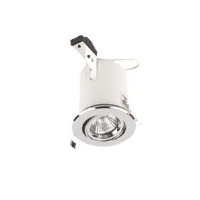 Lytlec Adjustable Round Chrome 12V Low Voltage Fire Rated Downlight