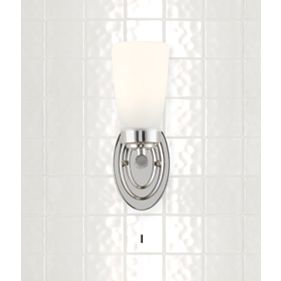 Hove Nickel Single Wall Light