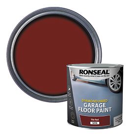 Ronseal Diamond Hard Garage Floor Paint Tile Red 2.5Ltr