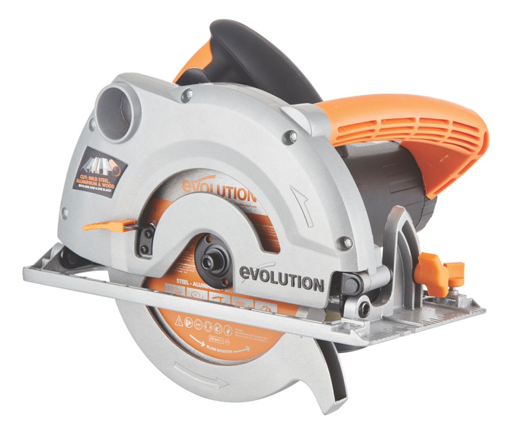 Evolution RAGE1B1852 1200W 185mm Multipurpose Circular Saw 230V ...