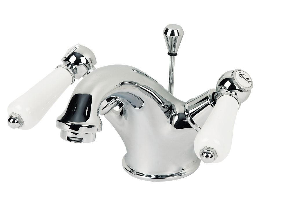 Swirl Period Basin Mono Mixer Tap with Pop-Up Waste | Basin Taps ...
