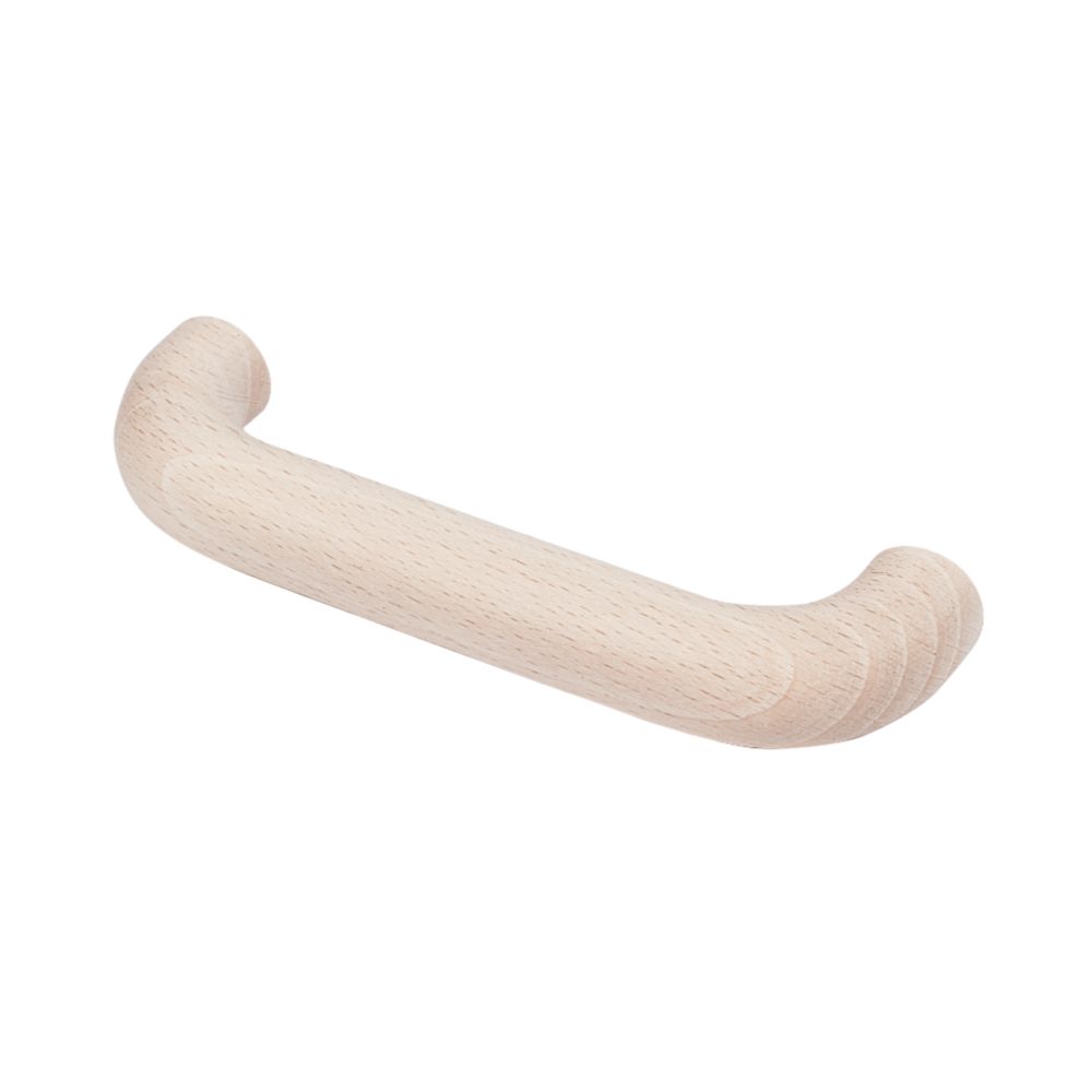 Siro Unvarnished Beech Chunky D Handles Pack of 4