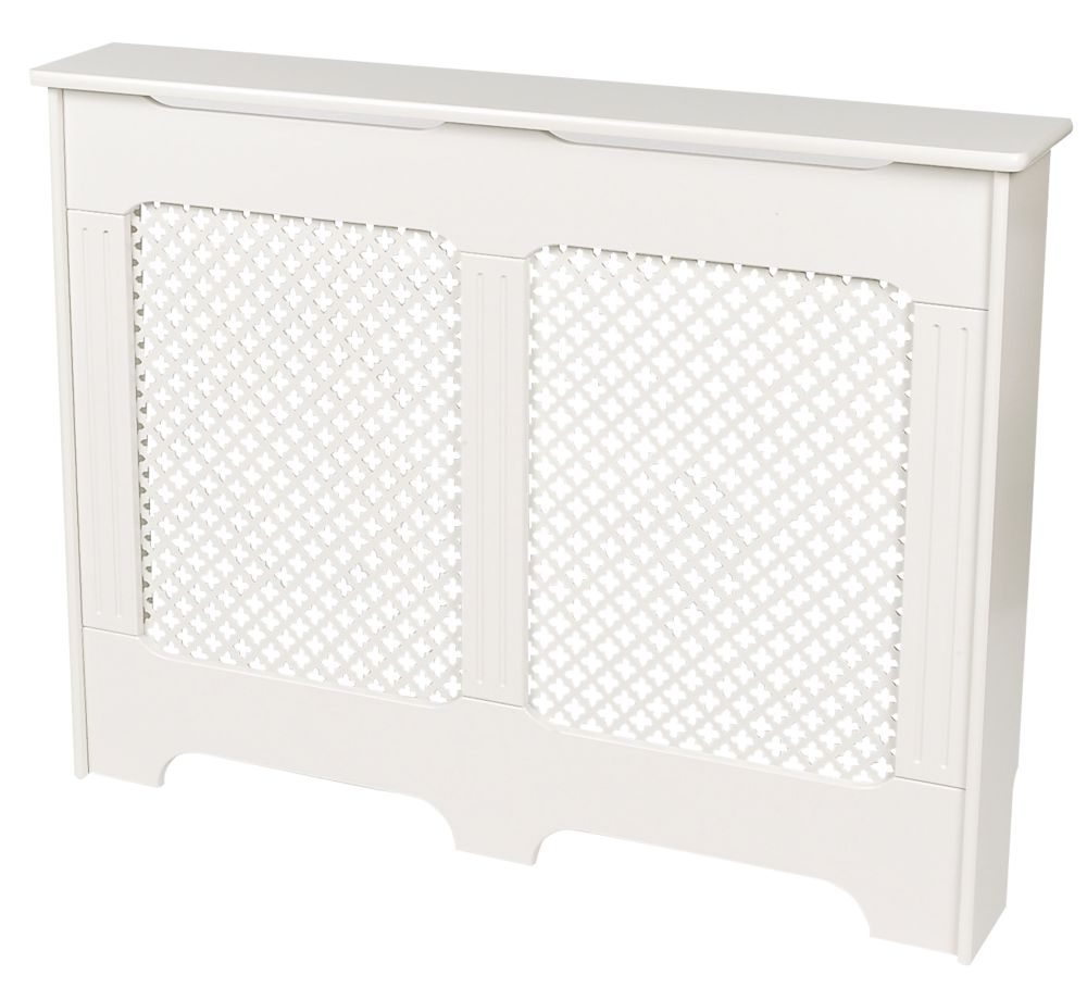 Radiator Cabinet Med. White W1198 x D200 x H900mm