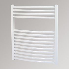 Kudox Curved White Towel Radiator 700 x 600mm 396W 1351Btu