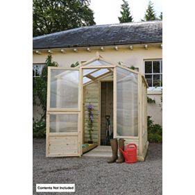 M&M Timber The Bayton Duo Greenhouse / Shed 1.9 x 2.4 x 2.2m