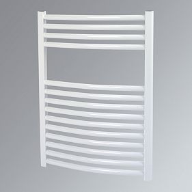 Kudox Curved White Towel Radiator 700 x 500mm 330W 1126Btu