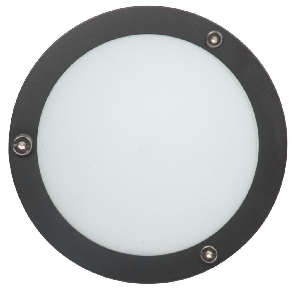 Unbranded Textured Matt Black Circular Wall Light