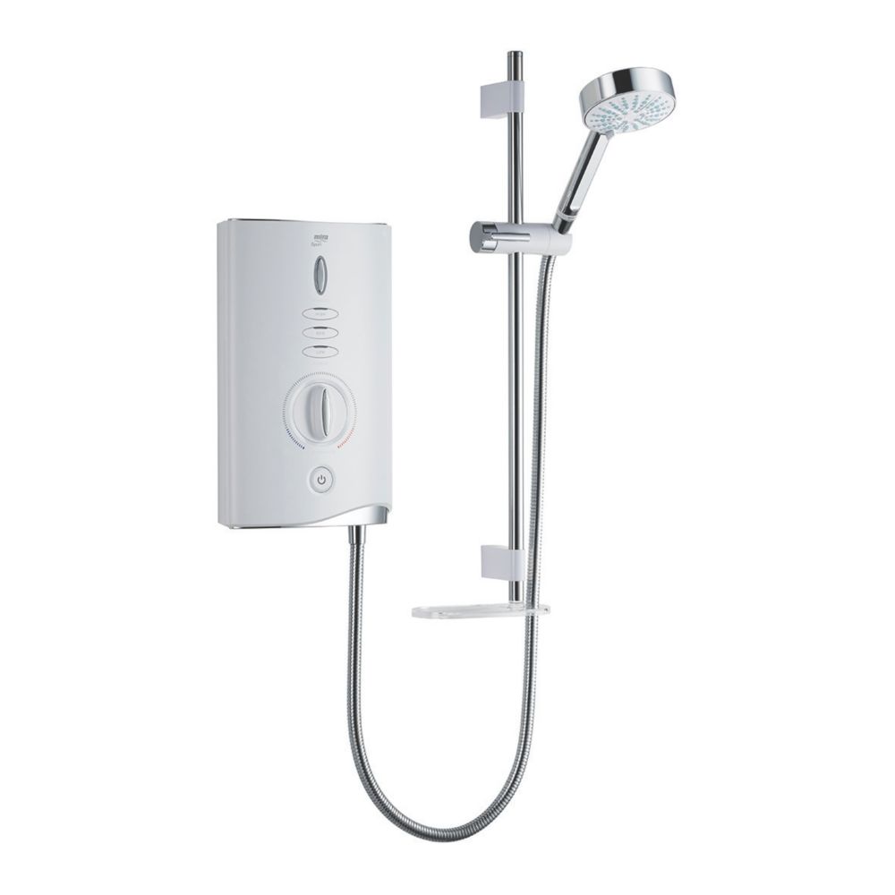 Mira Sport Max with Airboost White 10.8kW Manual Electric Shower | Electric Showers | Screwfix.com
