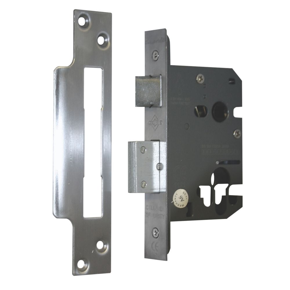 QUBE Euro Cylinder Sashlock Satin Chrome 2quot 64mm