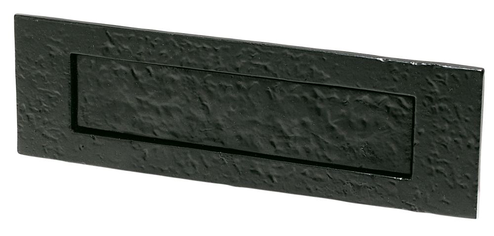 Antique Letterplate Black 75 x 250mm