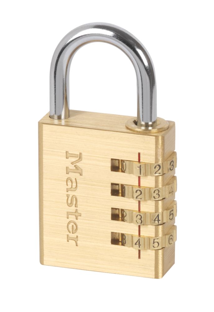 4 Digit Brass Combination Padlock 40mm