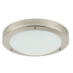 Portal Brushed Chrome Bathroom Ceiling Light GLS