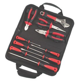 Forge Steel Pliers & Screwdriver Set 10Pcs