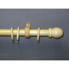 Curtain Pole Natural Pine 35mm x 3m