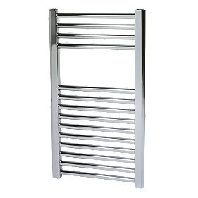 Kudox Flat Chrome Towel Radiator 700 x 400mm 168W 573Btu