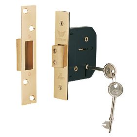 Sterling 5-Lever Mortice Deadlock Brass 2