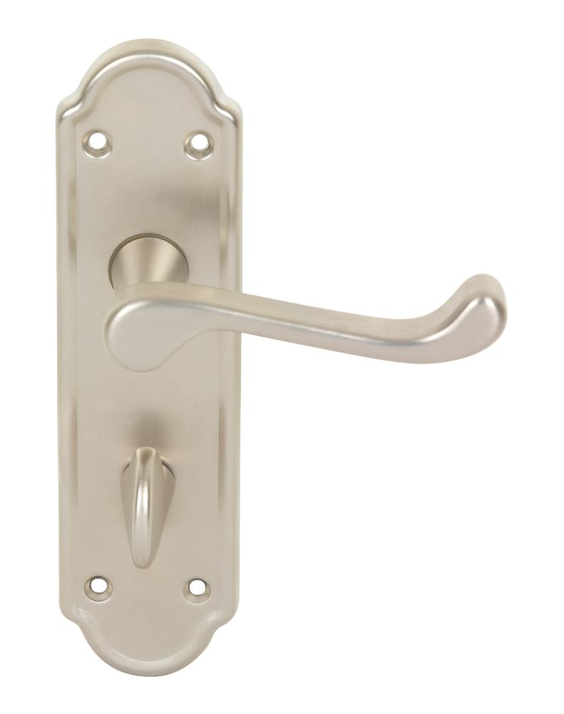 Urfic WC Door Handle Ashworth Nickel Satin Nickel