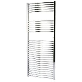 Kudox Curved Chrome Towel Radiator 1500 x 600mm 570W 1945Btu