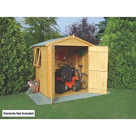 Shire Shiplap Double Door Solid Sheet Apex Shed 1.8 x 1.8m