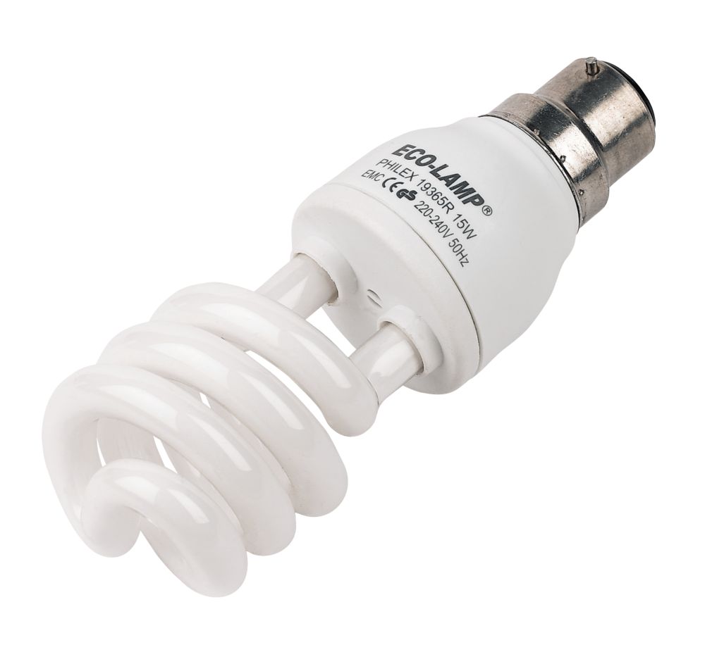 Spiral Energy Saving BC 15w CFL