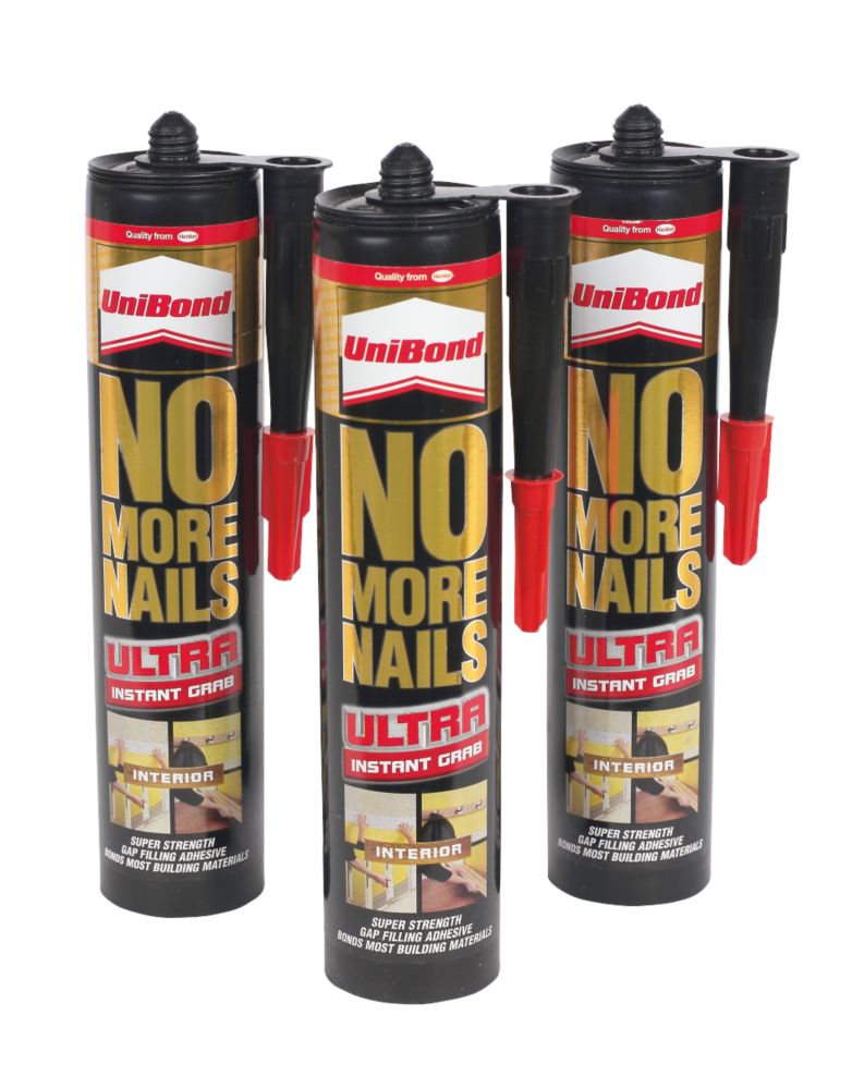 Unibond No More Nails Ultra Cartridge Triple Pack of 3